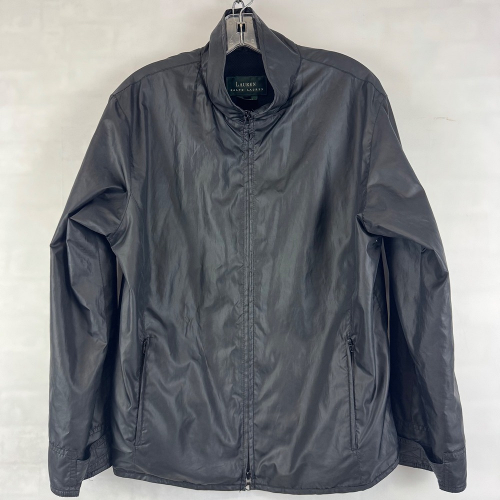 Lauren Ralph‎ Lauren Lightweight Full Zip Jacket Women's Medium Gray
